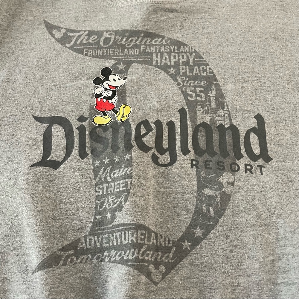 Disney Parks Disneyland Resort Sweatshirt Size Small Mickey Mouse Crewneck - Picture 3 of 5